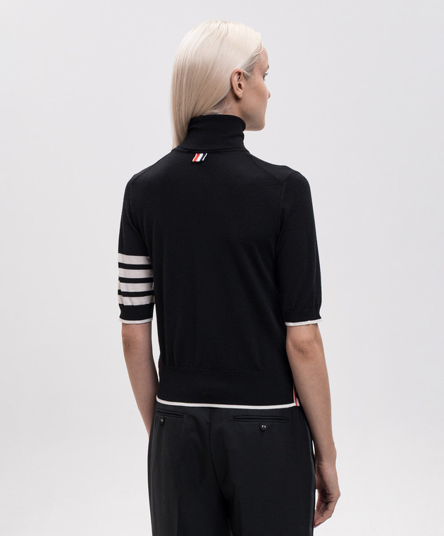 Thom Browne Чорний топ з вовни FKA434DY1014 зображення 4