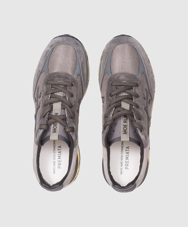 Premiata Серые комбинированные кроссовки Moerun MOERUN8540 изображение 4