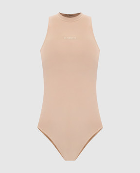 Vetements Бежевое боди с логотипом WE76BD407T