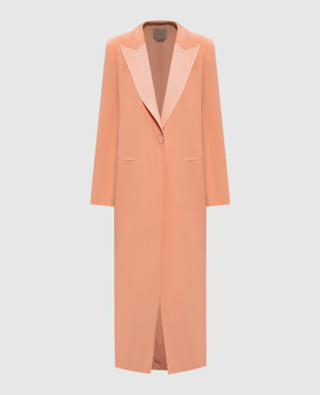 Twinset Помаранчеве пальто з логотипом 261TP2422