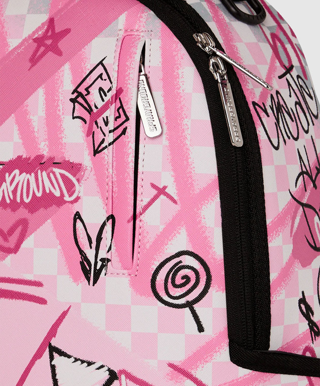 Sprayground Детский розовый рюкзак BROKEN HEARTS 910B8672NSZ изображение 4