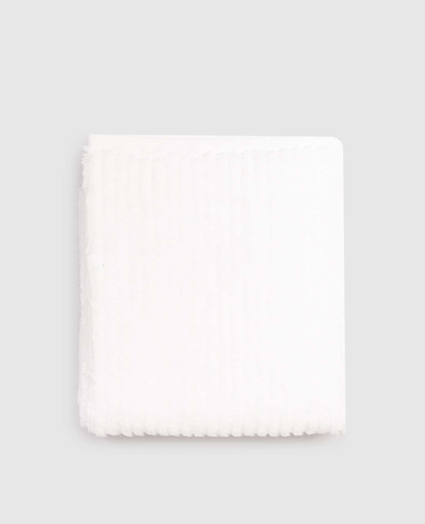 Белое махровое полотенце Slim в полоску