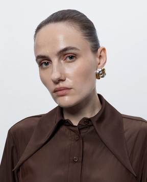 Jenny Bird Фактурні сережки Woven Square JB3483TTW