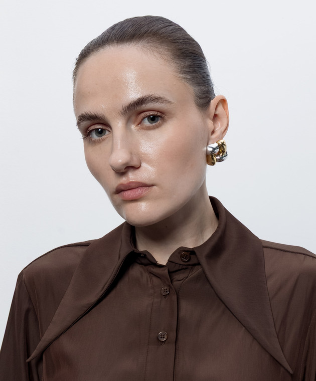 Jenny Bird Фактурні сережки Woven Square JB3483TTW зображення 2