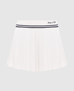 Sporty & Rich Спідниця-плісе Abigail кольору айворі SK01275326WH37