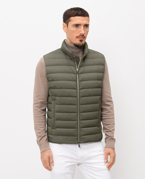 MooRER Пуховий стьобаний жилет CALAF кольору хакі CALAFS3