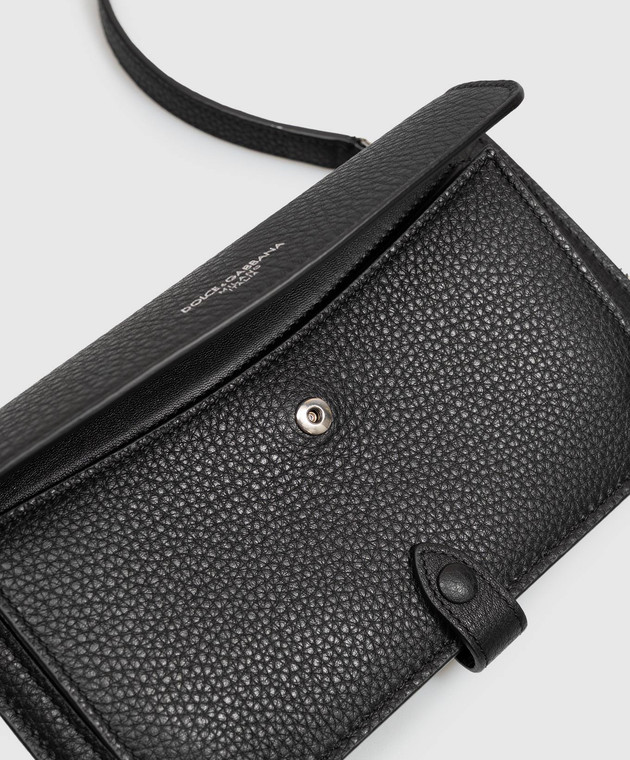 Dolce&Gabbana Черный кожаный клатч BM2766A0370 изображение 4