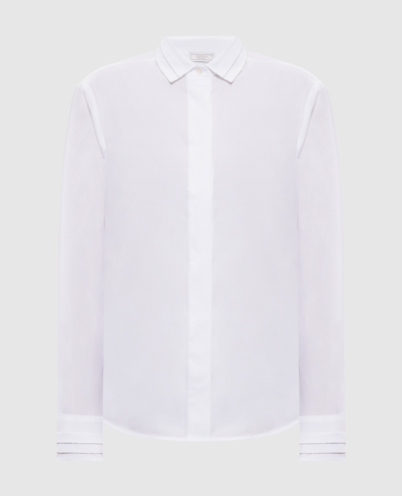 

Белая рубашка с цепочкой мониль, Белый, Рубашки