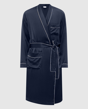 Zimmerli Синій халат із шовку 600075131447