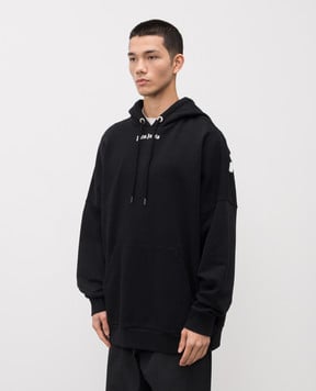 Palm Angels s Черные худи с фактурным логотипом PMBB036C99FLE001