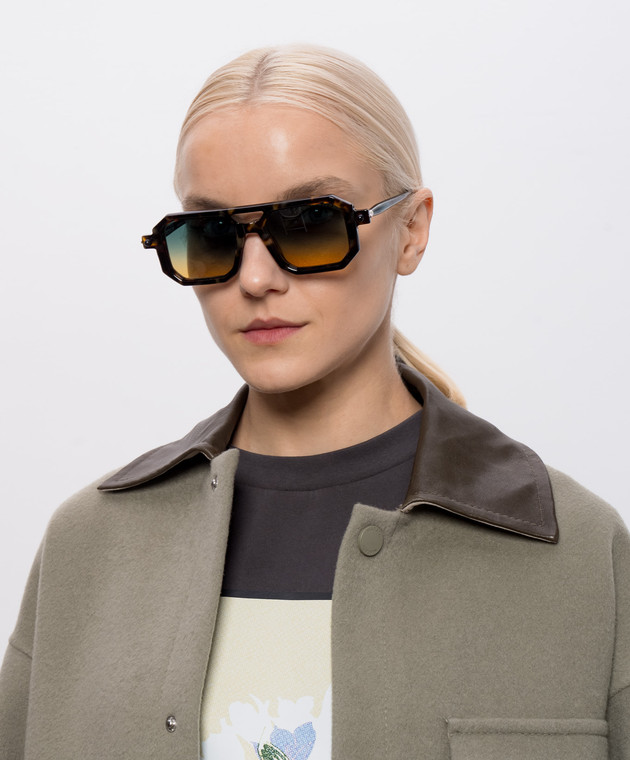 Kuboraum Коричневые солнцезащитные очки P8 KRS0P8TAR00000GO изображение 2