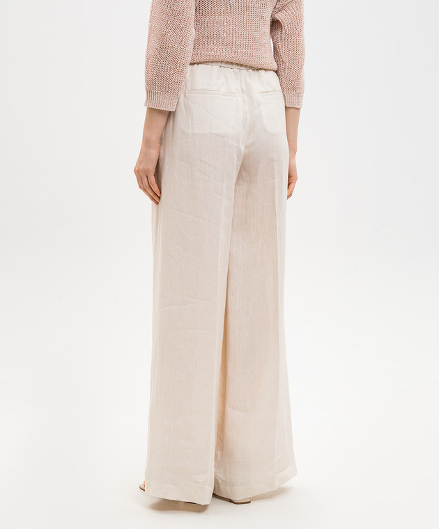 Peserico Бежеві штани з льону E0439402600 зображення 4
