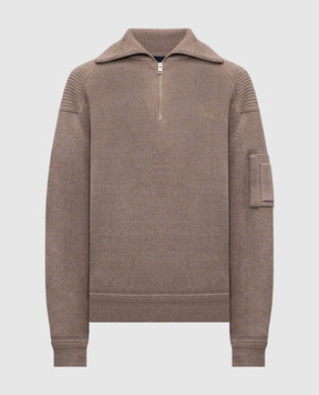 Juun.j Коричневий светр з вовною JC6251P31A