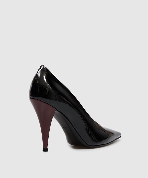 Givenchy Чорні шкіряні лаковані туфлі BE405UE1K6 зображення 3
