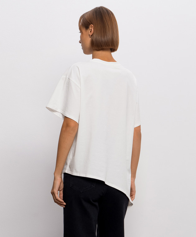 Twinset Біла футболка з вишивкою логотипа 262LI2HLL зображення 4