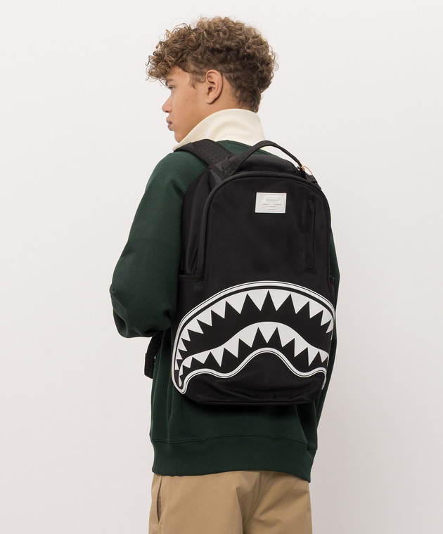 Sprayground Детский черный рюкзак SHARK CENTRAL 2 910B9634NSZ изображение 2