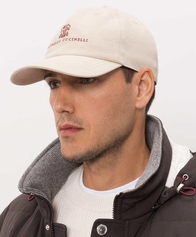 Brunello Cucinelli Кучка бежевого цвета с вышивкой M252D9850 изображение 2
