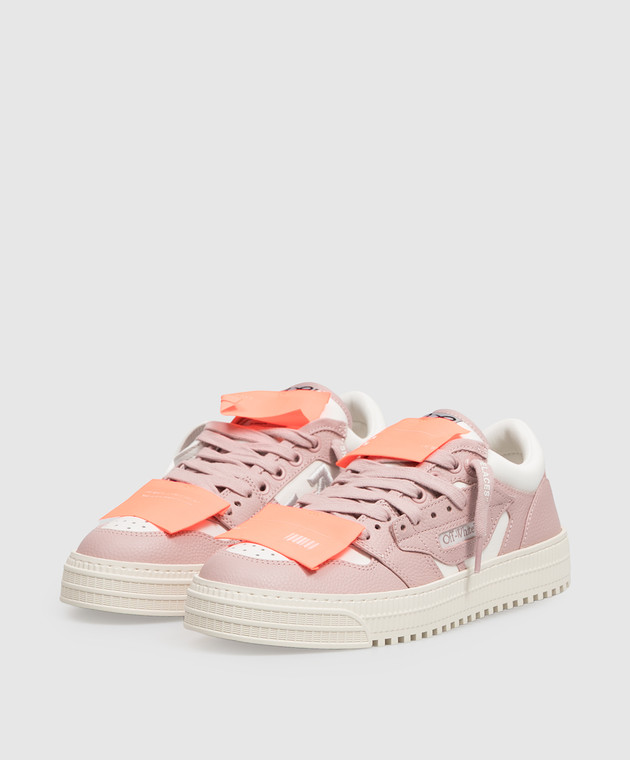 Off-White Рожеві комбіновані кросівки 3.0 Court OF06206102 зображення 2