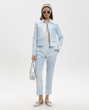 Ermanno Scervino Блакитні штани в клітинку D486P300QYG