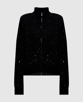Peserico Чорний кардиган з вовною альпаки S99406F039283G