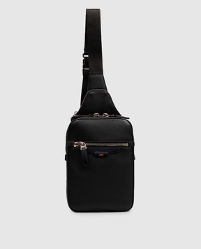 Santoni Черная кожаная сумка-слинг UIBBA2869BSAITB