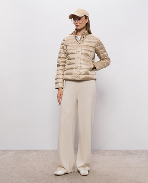 Woolrich Бежевая пуховая куртка CFWWOU2195FRUT5453