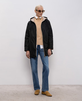 Herno Чорна двостороння пухова куртка PI002221D12483Z