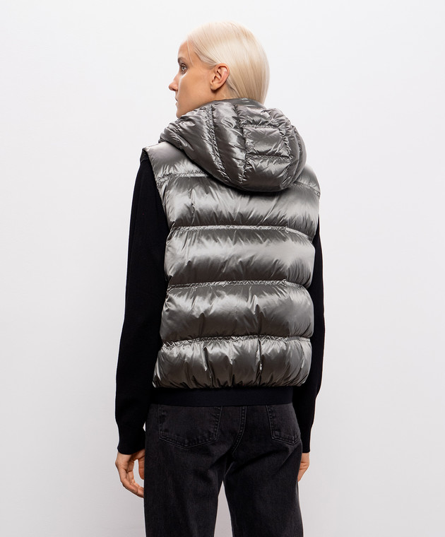 Moncler Серый пуховой жилет Fluidite L20931A001195993C изображение 4