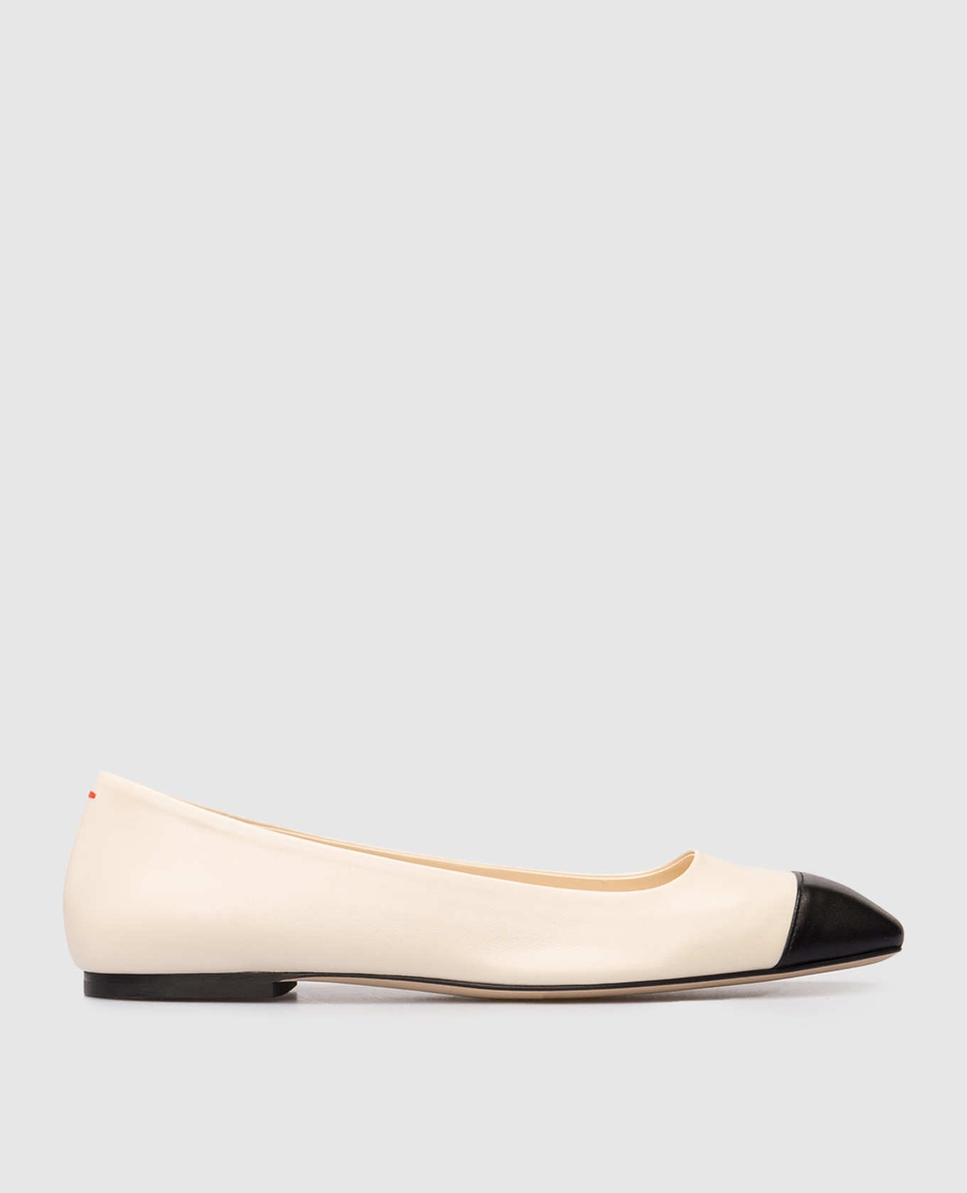 

Бежевые кожаные балетки Ida, Бежевый, Балетки