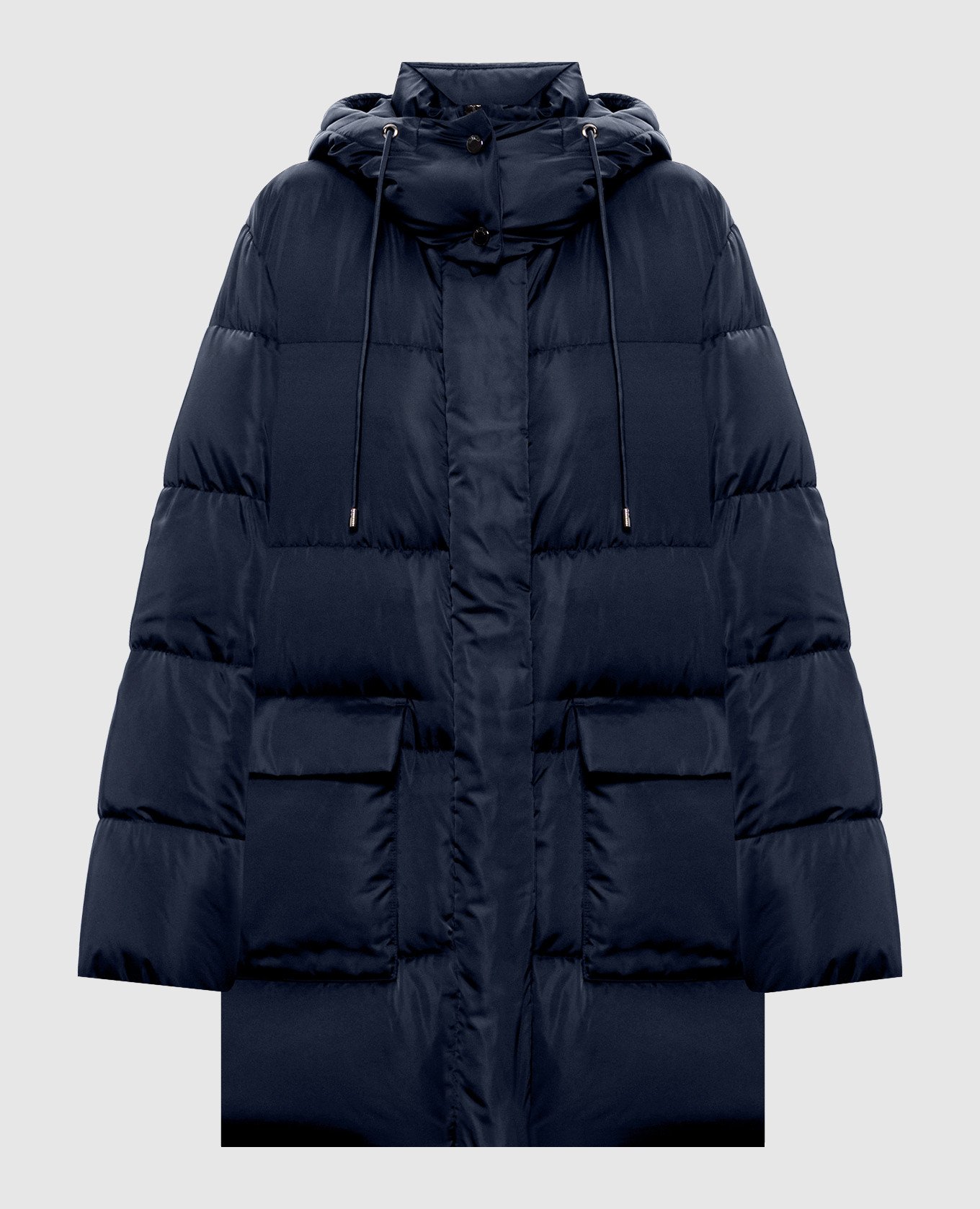 Синий пуховик