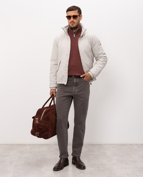 Brunello Cucinelli Серые джинсы с эмблемой M237PO2090