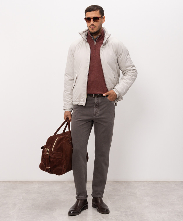 Brunello Cucinelli Сірі джинси з емблемою M237PO2090 зображення 2