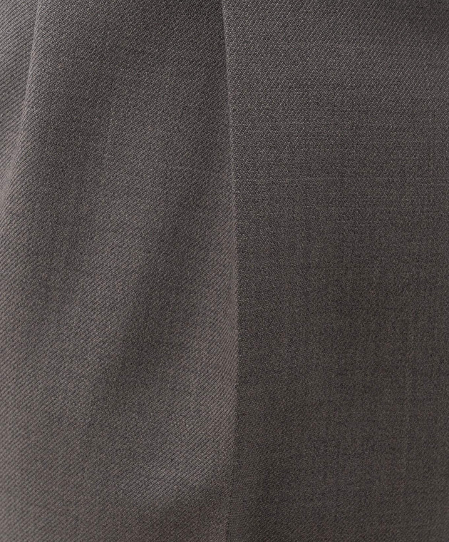 Brunello Cucinelli Серые брюки из шерсти ME267S2440 изображение 5