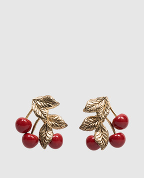 Saint Laurent Золотисті сережки Cherry 820636Y1521