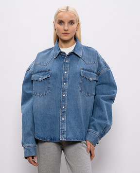 Vetements Синяя джинсовая рубашка ME76DS073N4