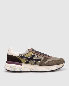 Premiata Комбинированные кроссовки MICK цвета хаки MICK7717