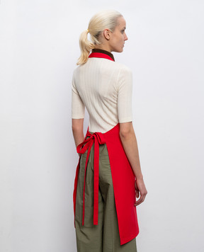 Max & Co Красный передник с вышивкой MCLPATRONI