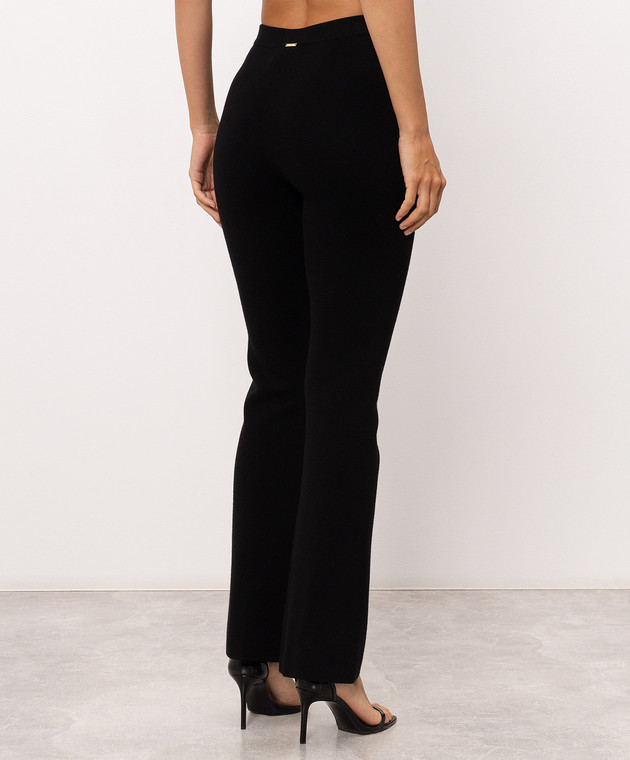 Twinset Брюки-клеш черного цвета 262TP3099 изображение 4