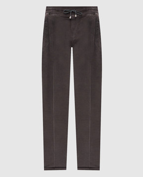 Doriani Cashmere Сірі вельветові штани з відворотами P161TCT160F193T160