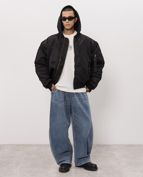 Vetements Футболка кольору айворі з принтом MH27TR196W