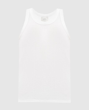 Loulou de Saison Белая майка LIMBA с вышивкой эмблемы LIMBALDS