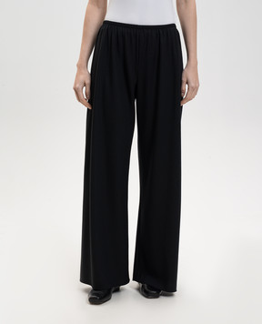 The Row Чорні штани Gala з вовни 8653W4084