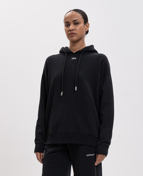 Off-White Чорне худі Scribble Narciso 2FE00722T