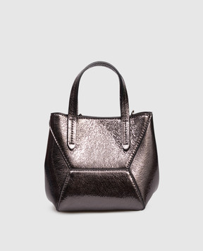 Brunello Cucinelli Сіра шкіряна сумка BC Duo MBDED2675