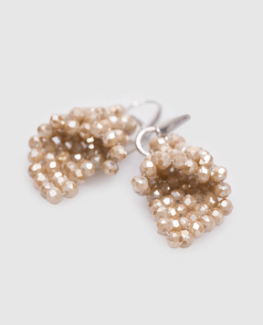 Peserico Бежевые серьги в форме лепестков A35510C0CC783