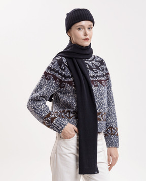 Woolrich Синій комплект з шапки-біні та шарфа в подарунковій коробці CFWWAC2041FRUF0706