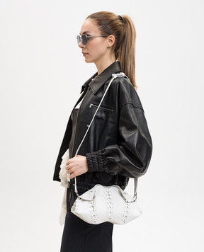 Alexander McQueen Біла шкіряна сумка Manta 8613741VDB1