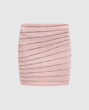 Balmain Розовая юбка мини HF1LA695KK01