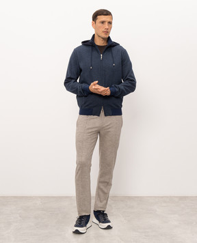 Doriani Cashmere Синя спортивна куртка 872CAPSTLUJ362