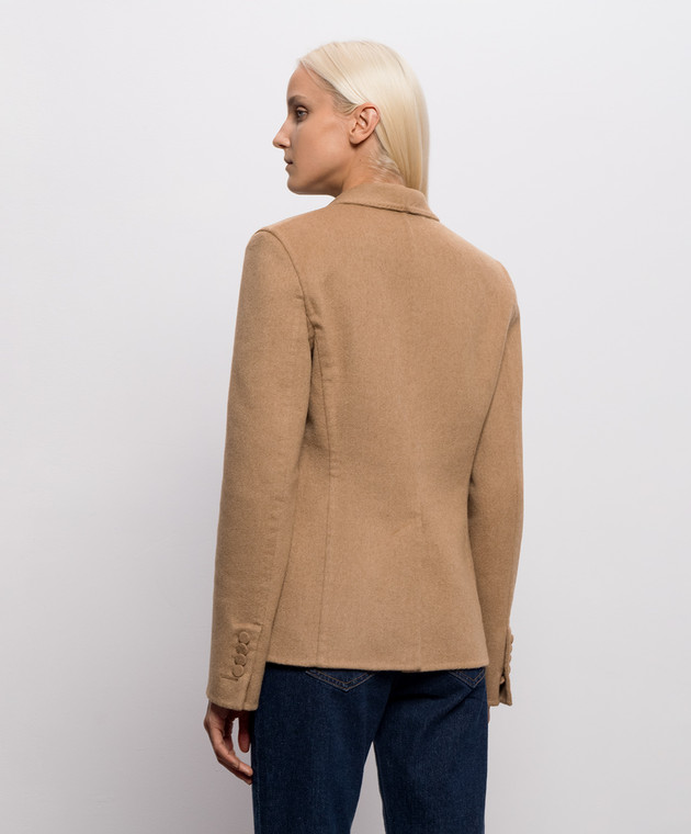 Tom Ford Коричневый жакет из шерсти верблюда GI3119FAX1805 изображение 4